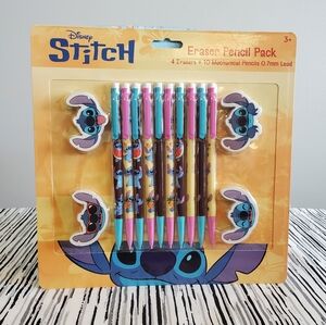 Disney Stitch Mechanical Pencil and Erasers Set